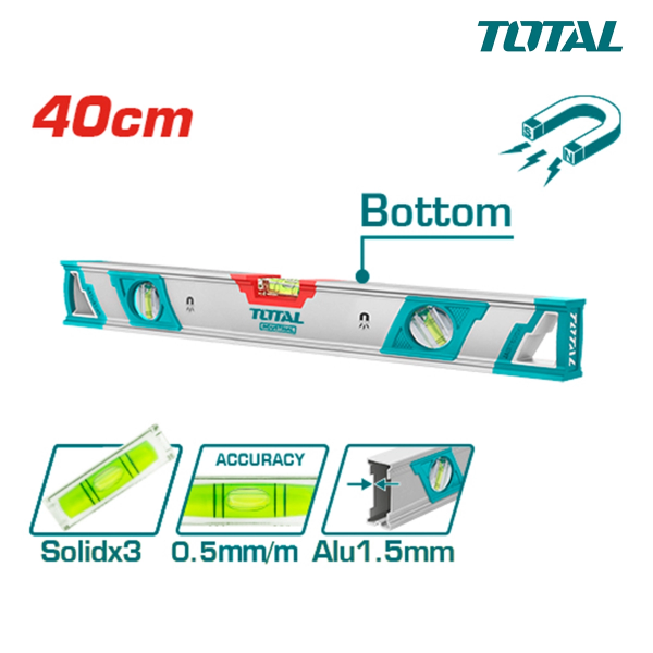 Thước thủy kèm theo nam châm hút 40cm TOTAL TMT24086M