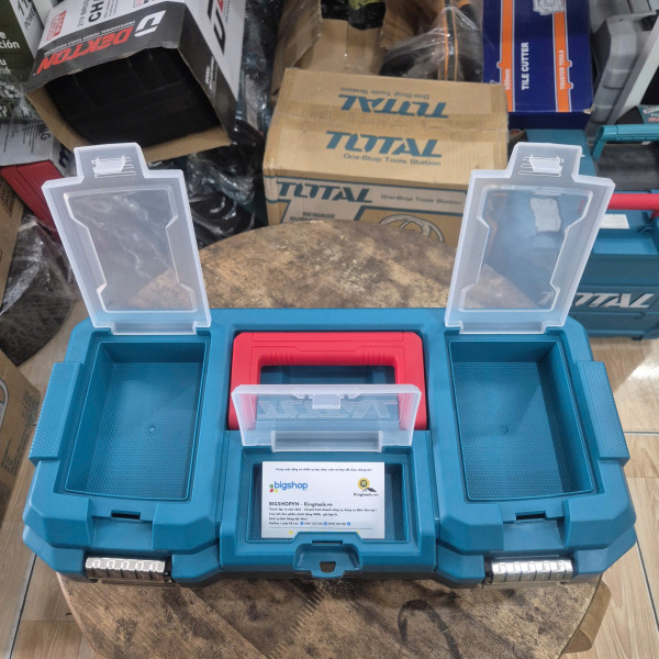 Hộp nhựa đựng công cụ 17 inch khóa kim loại TOTAL TPBX0172
