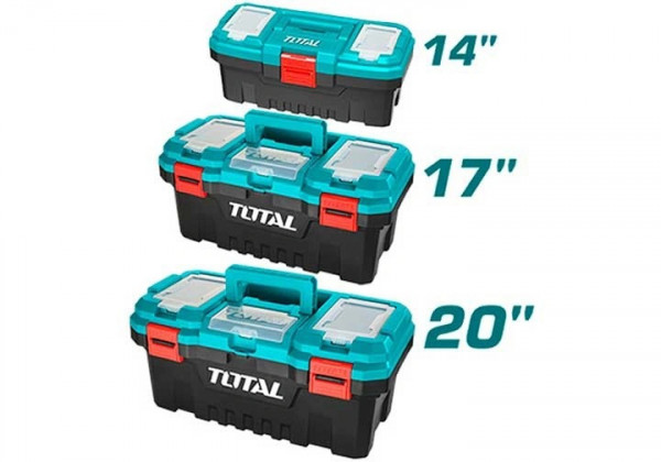 Bộ 3 hộp nhựa đựng công cụ khóa kim loại TOTAL TPBXK0032