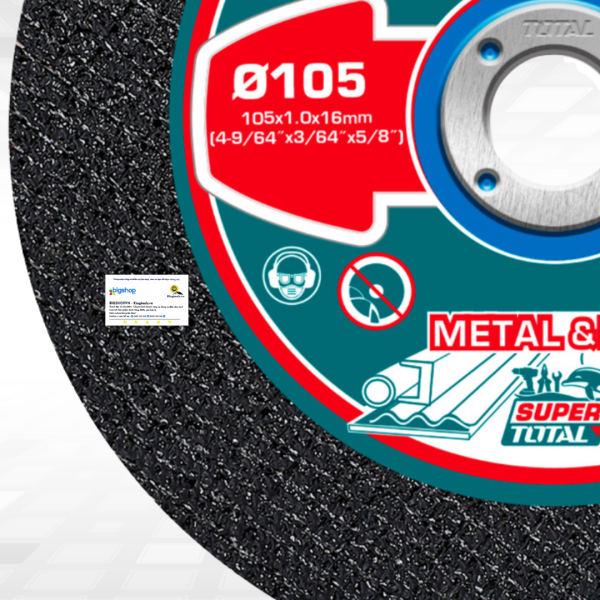 Bộ 100 đĩa cắt kim loại 105mm TOTAL TAC210105100