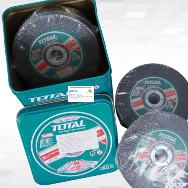 Bộ 100 đĩa cắt kim loại 105mm TOTAL TAC210105100