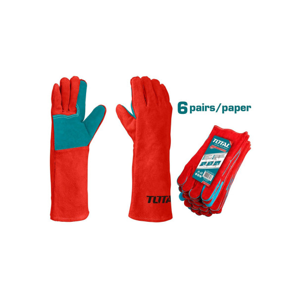 Găng tay vải da dùng máy hàn TOTAL TSP15216