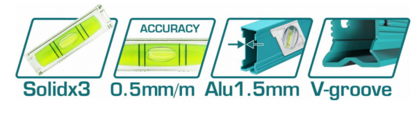 Thước thủy 40 cm TOTAL TMT24086