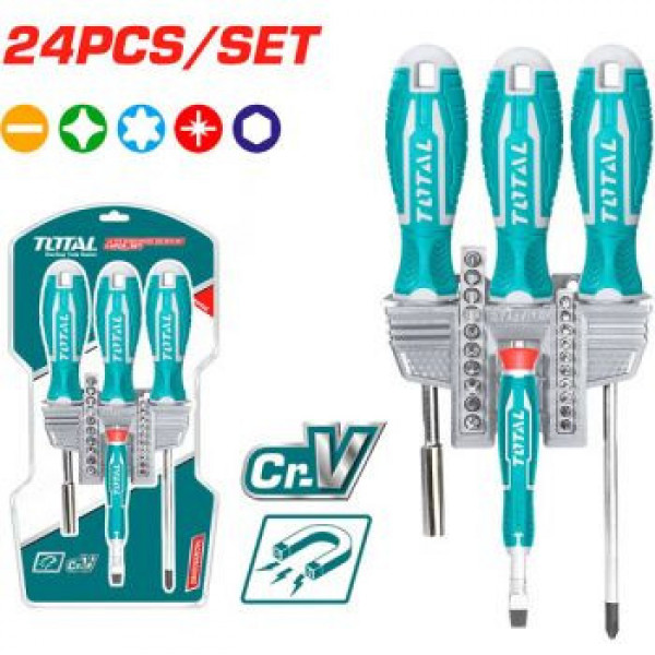 Bộ tua vít 24 chi tiết TOTAL TACSD302462