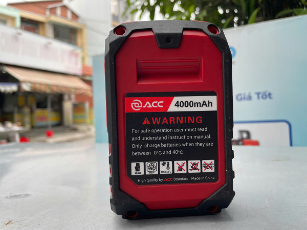 Pin - 21V/4.0Ah ACC Pro, chân pin phổ thông