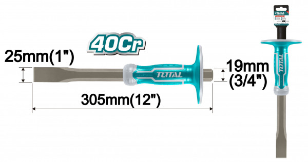 Đục sắt dẹp (24/T) TOTAL THT4411219