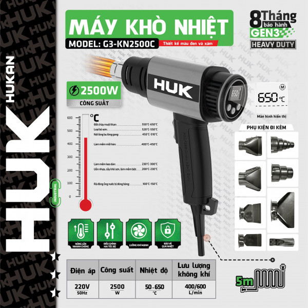 Máy khò điện (GEN 3) G3-KN2500C HUK 