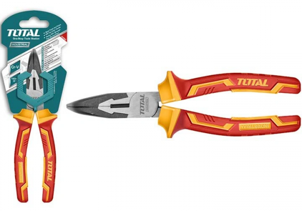 Kềm mũi nhọn mỏ cong cách điện TOTAL THTIP2481