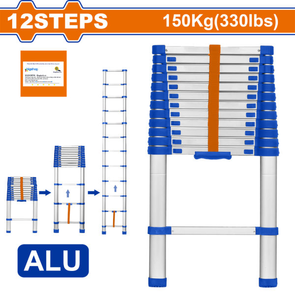 Thang rút 12 bậc WADFOW WLD5H12 (3.8m)