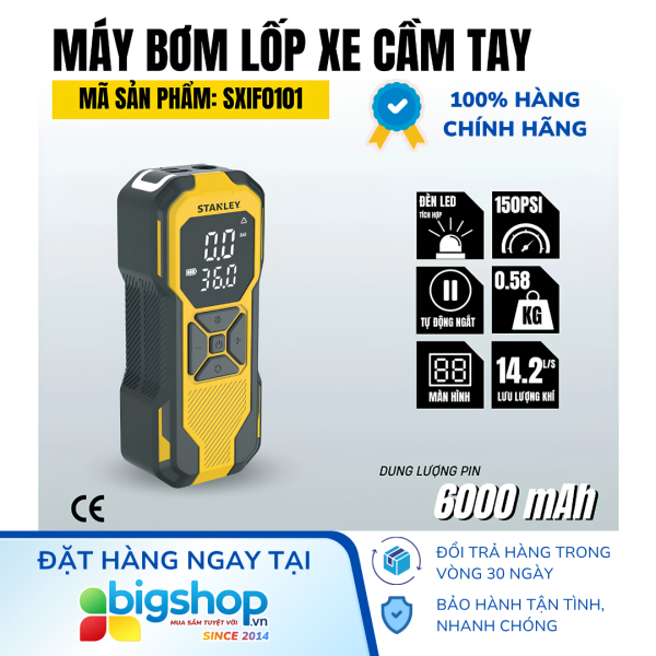 Máy bơm hơi đa năng dùng pin STANLEY SXIF0101