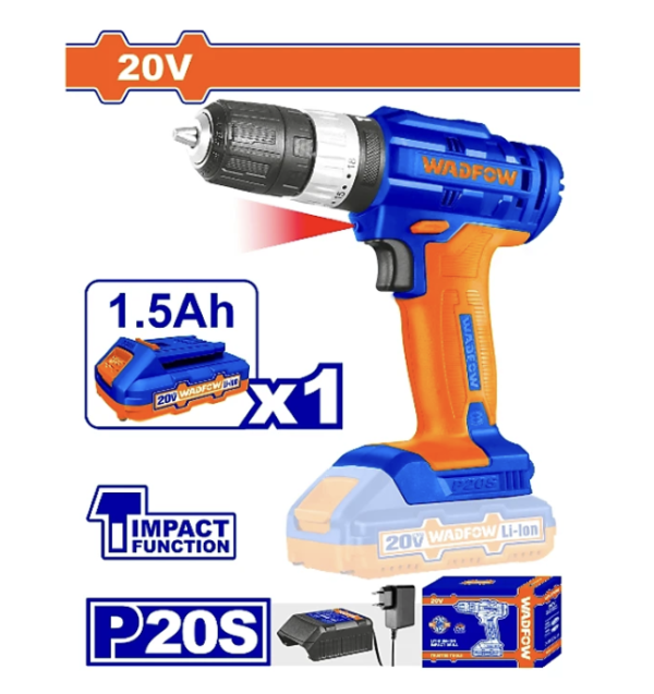 Máy khoan búa dùng pin 20V WADFOW WCDP521 