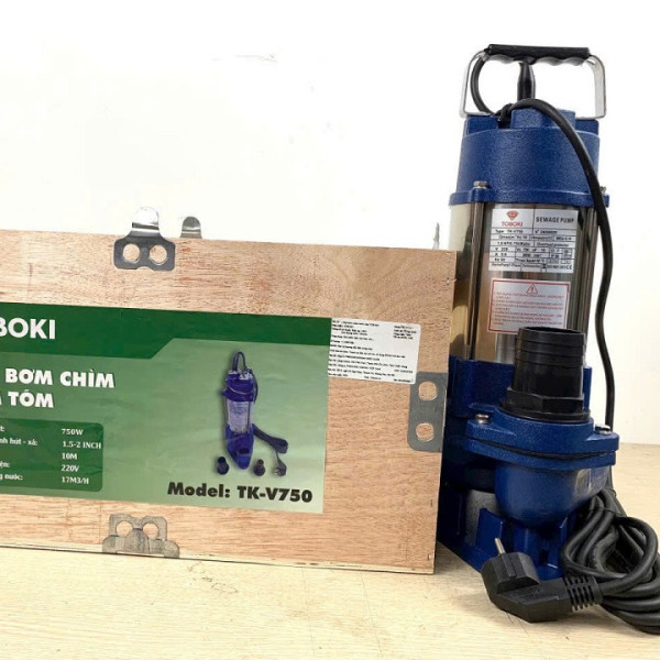 Máy bơm chìm nước thải TOBOKI có phao TK-V750