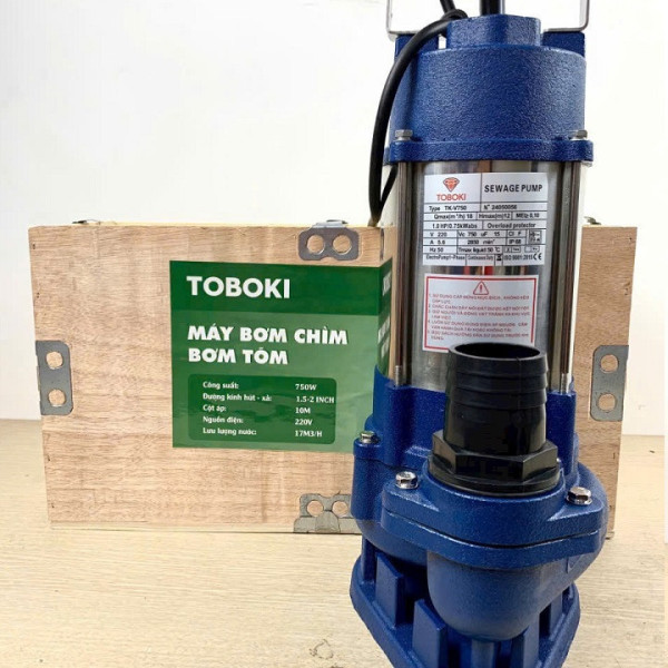 Máy bơm chìm nước thải TOBOKI có phao TK-V750