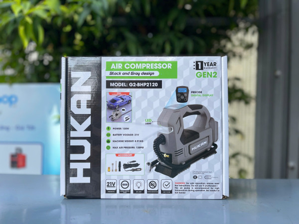 Máy bơm hơi pin HUKAN G2-BHP2120 hàng chính hãng
