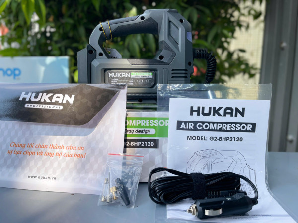 Máy bơm hơi pin HUKAN G2-BHP2120 hàng chính hãng