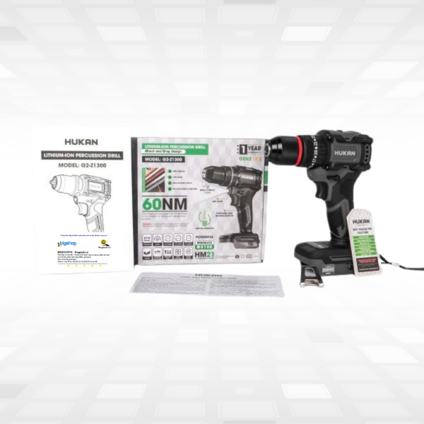 Máy khoan pin HUKAN G2-Z1300 (GEN 2 LUX) - Thân máy
