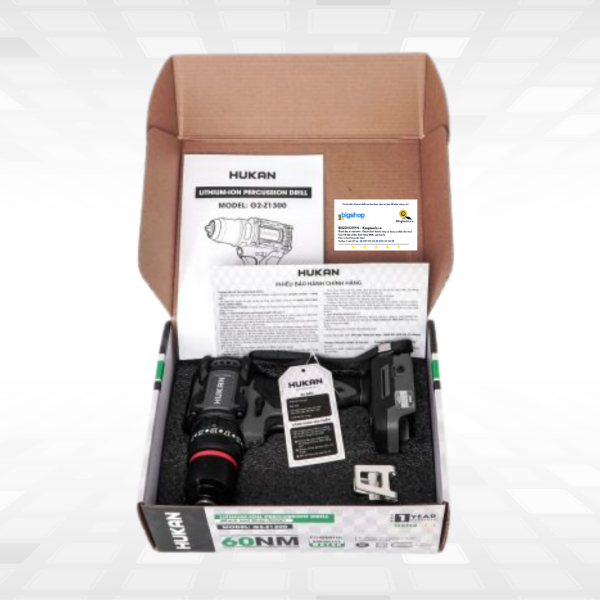 Máy khoan pin HUKAN G2-Z1300 (GEN 2 LUX) - Thân máy