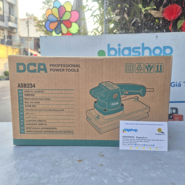 Máy chà nhám rung 520W DCA ASB234 114x234mm
