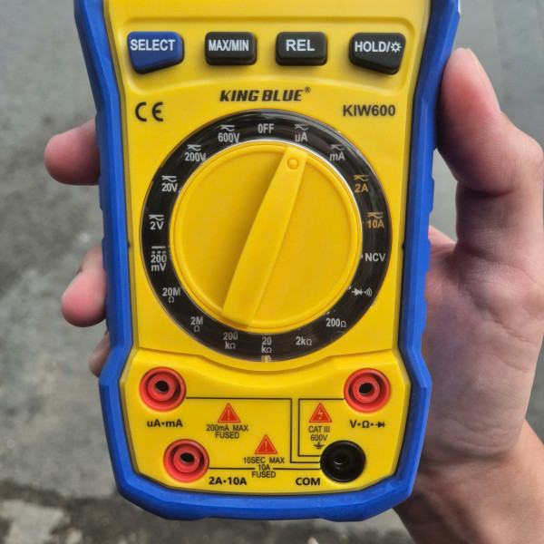 Đồng hồ đo điện vạn năng điện tử 600V KINGBLUE KIW-600