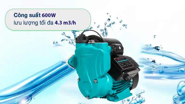 Máy Bơm Nước Tăng Áp RYMARU RY600A (600w-220v)