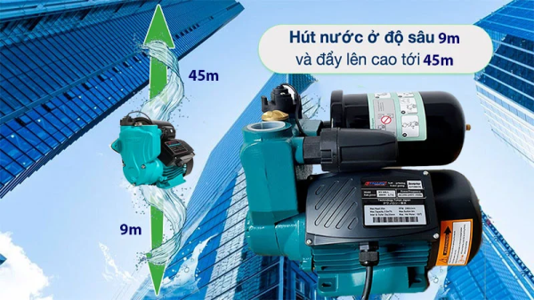 Máy Bơm Nước Tăng Áp RYMARU RY600A (600w-220v)