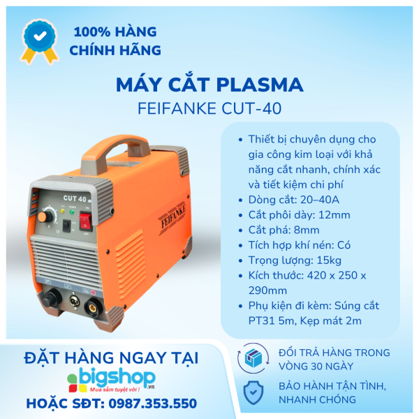 Máy cắt plasma 220V FEIFANKE CUT-40