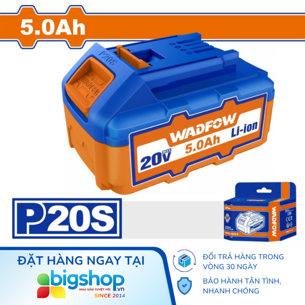 Pin WADFOW WLBP550 – 20V, 5.0Ah (cùng chân pin Total, Ingco)