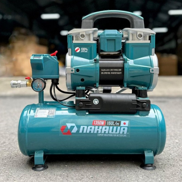 Máy Nén Khí Không Dầu 12L Nakawa NK-BH1810PRO