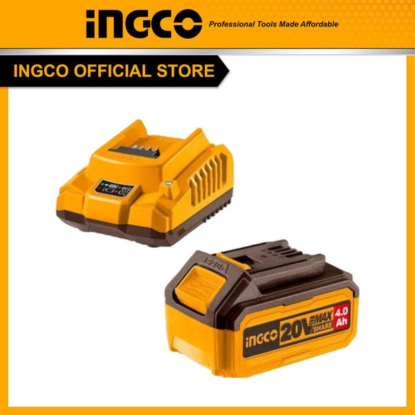 Bộ pin 20V 4.0Ah và sạc nhanh INGCO FBCPK1214 