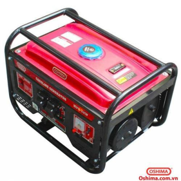 Máy phát điện Oshima MPD-3KW-D – Khởi động đề, dây đồng 100%, công suất 3KW