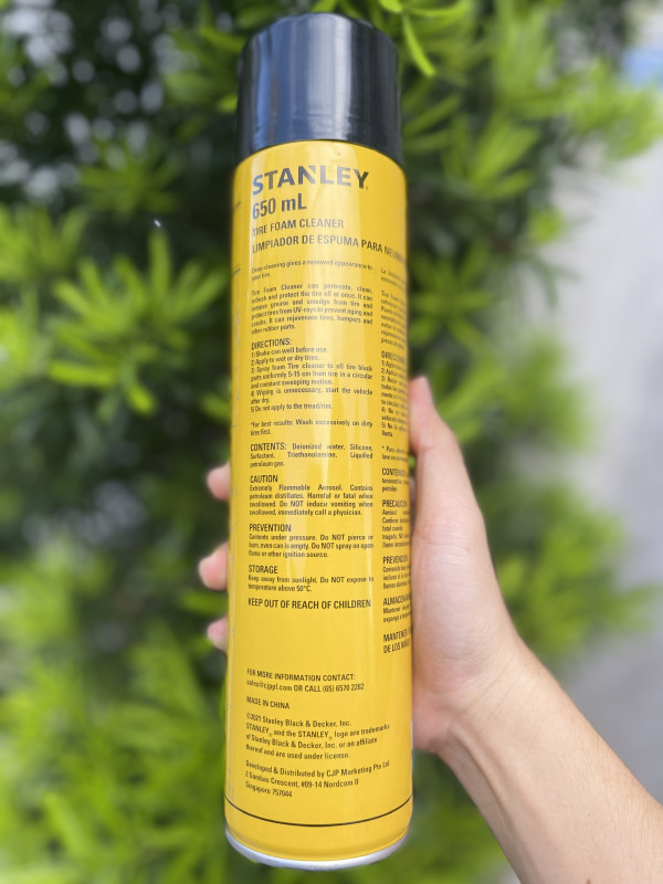 Dung Dịch Làm Sạch Lốp Xe Stanley SXAUTF-041 650ml | Bảo Dưỡng, Làm Mới Lốp Hiệu Quả