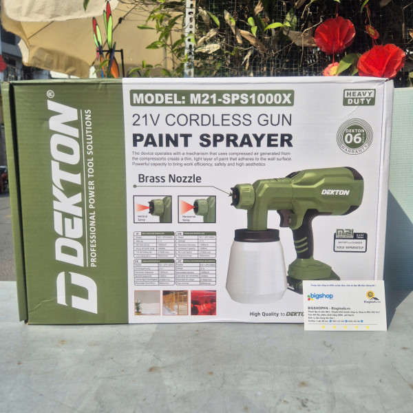 Máy phun sơn 21V DEKTON M21-SPS1000X