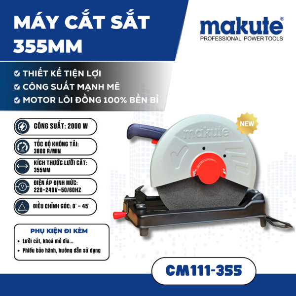 Máy cắt sắt 355mm 2000W Makute CM111-355
