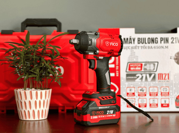 Máy siết bu lông 21V Fico FC-800X, 650N