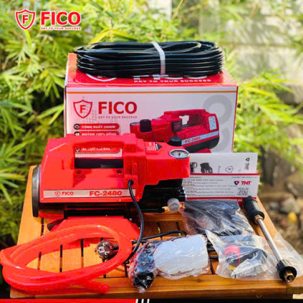 MÁY XỊT RỬA XE CAO CẤP FICO | FC-2480 2480W , có chỉnh áp 