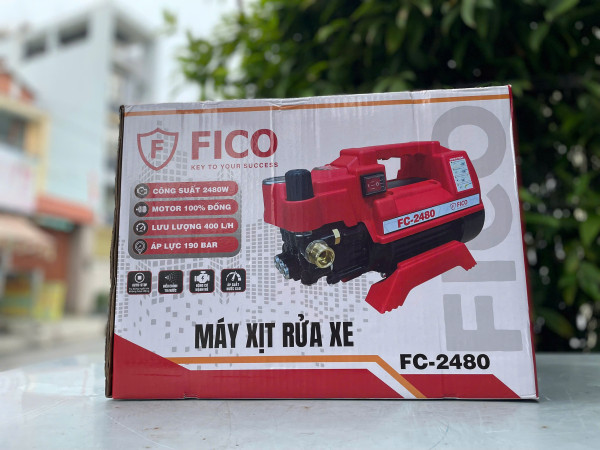 MÁY XỊT RỬA XE CAO CẤP FICO | FC-2480 2480W , có chỉnh áp 
