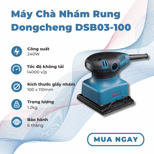Máy Chà Nhám Rung 240W Dongcheng DSB03-100
