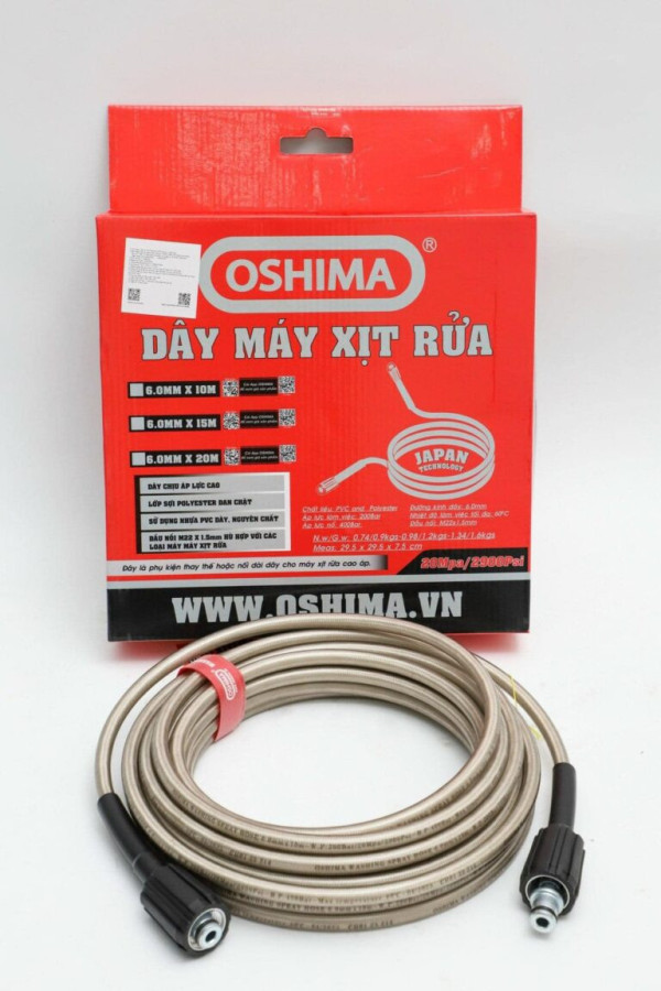 Dây xịt rửa Oshima 6.0mm 20m