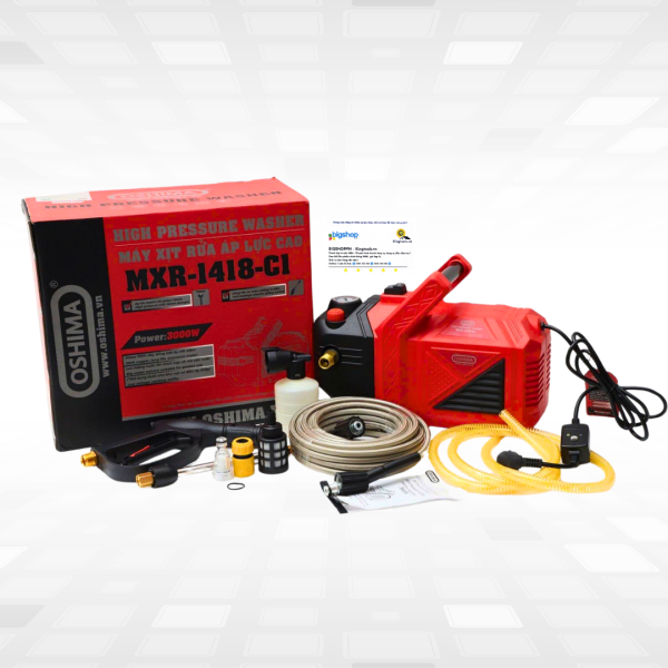 Máy xịt rửa cao áp OSHIMA MXR-1418-C1 (Công suất 3000W)