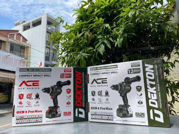 Máy khoan pin 21V Dekton M21-ID13160PROMAX, 160N – 3 chế độ, chống lật cổ tay