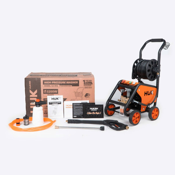 Máy xịt rửa xe có chỉnh áp 3200W HUKAN G3-R10