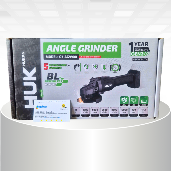 Máy mài pin 5 tốc độ HUKAN G3-AG9900 (GEN 3, Không chổi than)