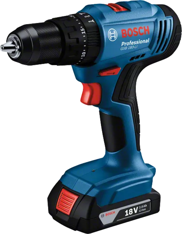 Máy Khoan Pin Bosch GSB 183-LI 18V (2 Pin & Sạc)