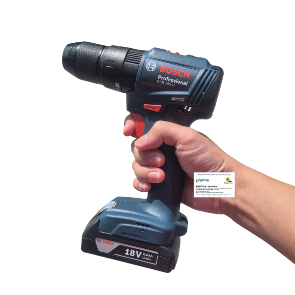 Máy khoan động lực dùng pin 18V BOSCH GSB 185-LI (2 pin 2.0Ah và sạc)