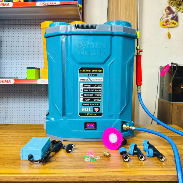 Bình xịt thuốc điện 116 PSI TATSU TS20A12LR