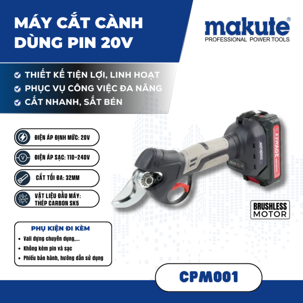 Máy cắt cành pin Makute CPM001 