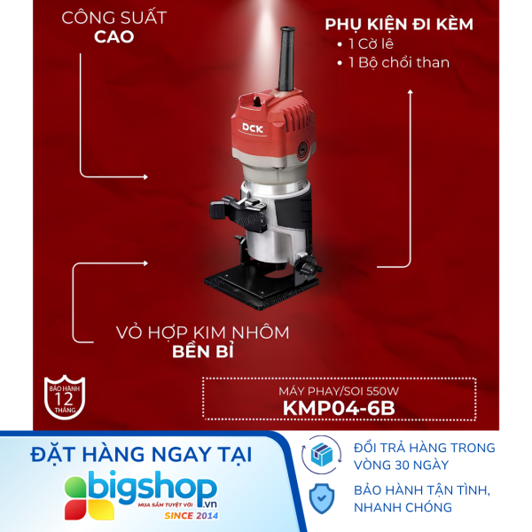 Máy phay soi 550W DCK KMP04-6B
