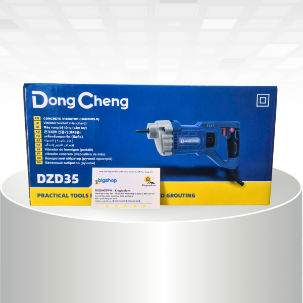 Máy đầm dùi bê tông cầm tay DONGCHENG DZD35 (Công suất 1200W, có kèm dây 1.5m)