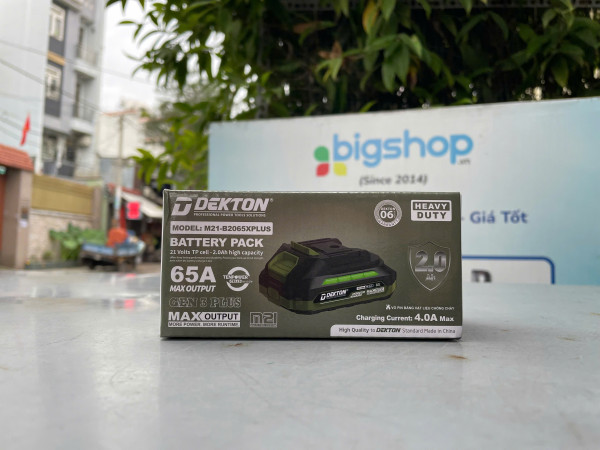 Pin phổ thông 21V 2.0Ah Dekton M21-B2065PLUS