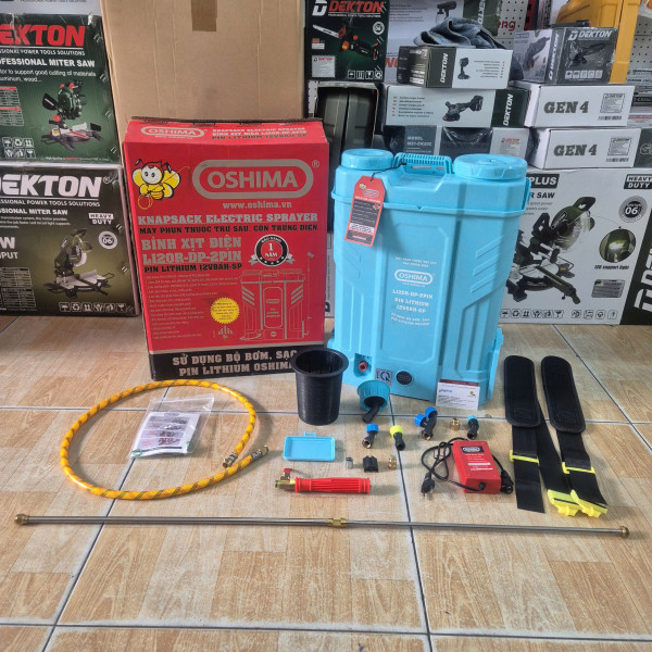 Máy phun thuốc trừ sâu, côn trùng điện dùng pin lithium OSHIMA Li20R-DP (2 PIN)